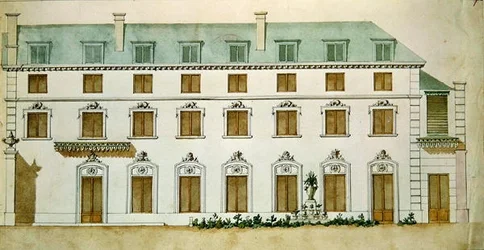 Façade de la maison rue Fortunee, achetée par Honoré de Balzac (1799-1850) en 1847